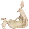 Clayre & Eef 6PR5905 Dekoracja Królik z Miską 29x14x26 cm