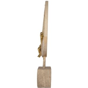 Clayre & Eef Para na Księżycu 18x5x26 cm Beżowo-złota