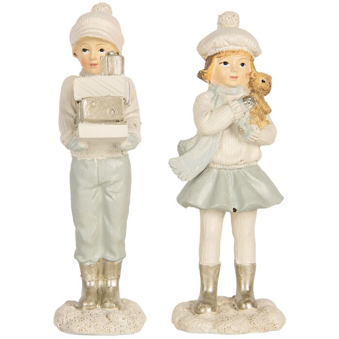 Clayre & Eef 6PR5917 Zestaw 2 Dekoracji Dziecięcych 5x4x11 cm