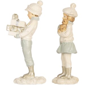 Clayre & Eef 6PR5917 Zestaw 2 Dekoracji Dziecięcych 5x4x11 cm