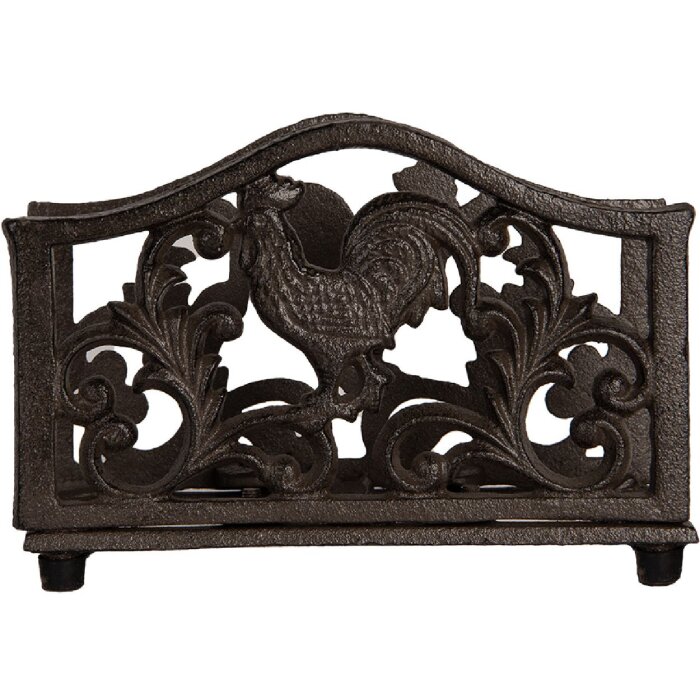 Clayre & Eef 6Y5755 Podajnik na serwetki brązowy 17x6x12 cm
