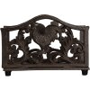 Clayre & Eef 6Y5755 Podajnik na serwetki brązowy 17x6x12 cm