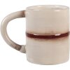 Clayre & Eef Kubek ze Spodkiem Beżowo-Biały 250ml