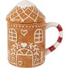 Clayre & Eef Kubek z Pokrywką 450ml 14x10x15cm