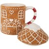 Clayre & Eef Kubek z Pokrywką 450ml 14x10x15cm