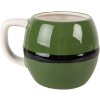 Clayre & Eef Kubek 450ml Zielono-Czarny Dolomitowy