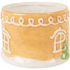 Clayre & Eef Czajnik z Kubkiem Ceramicznym Brązowo-Biały
