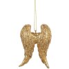 Clayre & Eef 6PR5641 Złote Skrzydła – Dekoracja Wisząca 6x2x9 cm