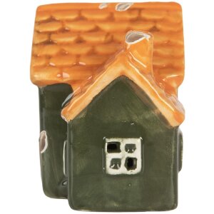 Clayre & Eef Domek z LED 8x6x8 cm - Dekoracja Świąteczna