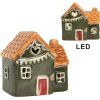 Clayre & Eef Domek z LED 8x6x8 cm - Dekoracja Świąteczna