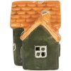 Clayre & Eef Domek z LED 8x6x8 cm - Dekoracja Świąteczna