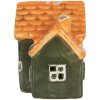Clayre & Eef Domek z LED 8x6x8 cm - Dekoracja Świąteczna