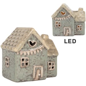 Clayre & Eef Domek z LED 8x6x8 cm Dolomit