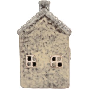 Clayre & Eef Domek z LED Szaro-Zielony 6x6x11 cm