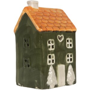 Clayre & Eef Świecznik Domek 9x8x15 cm