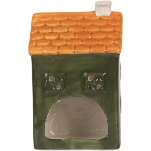 Clayre & Eef Świecznik Domek 9x8x15 cm
