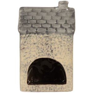 Clayre & Eef Świecznik Domek 9x8x15 cm Dolomit