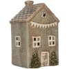 Clayre & Eef Świecznik Domek 10x8x15 cm Dolomit
