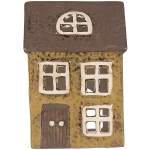 Clayre & Eef Świecznik Domek 10x7x14 cm