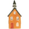 Clayre & Eef Świecznik Dom 10x7x21 cm Pomarańczowo-Zielony