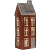 Clayre & Eef Świecznik Domek 10x7x26 cm Brązowo-Szary