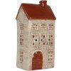 Clayre & Eef Świecznik Domek Beżowo-Brązowy 12x8x24 cm