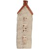 Clayre & Eef Świecznik Domek Beżowo-Brązowy 12x8x24 cm