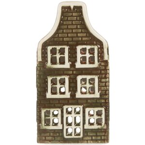 Clayre & Eef Świecznik Domek 7x7x14 cm