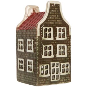 Clayre & Eef Świecznik Domek 7x7x14 cm