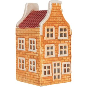 Clayre & Eef Świecznik Domek 9x10x19 cm