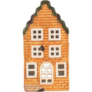 Clayre & Eef Świecznik Domek 9x10x19 cm