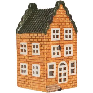 Clayre & Eef Świecznik Domek 9x10x19 cm