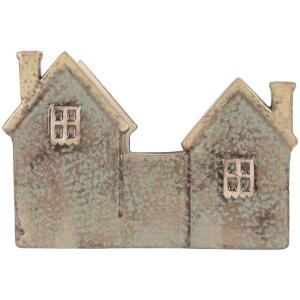 Clayre & Eef Świecznik Domek 22x9x15 cm Dolomit