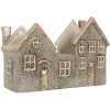 Clayre & Eef Świecznik Domek 22x9x15 cm Dolomit