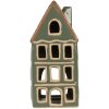 Clayre & Eef Świecznik Domek 9x8x19 cm Zielony