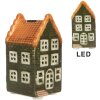 Clayre & Eef Dom z LED 4x4x8 cm Dolomitowa Dekoracja