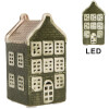 Clayre & Eef Domek z LED 4x4x8 cm Dolomitowy