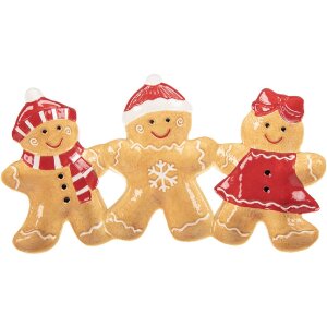 Clayre & Eef Misa Ceramiczna 37x20x3 cm Brązowo-Czerwona