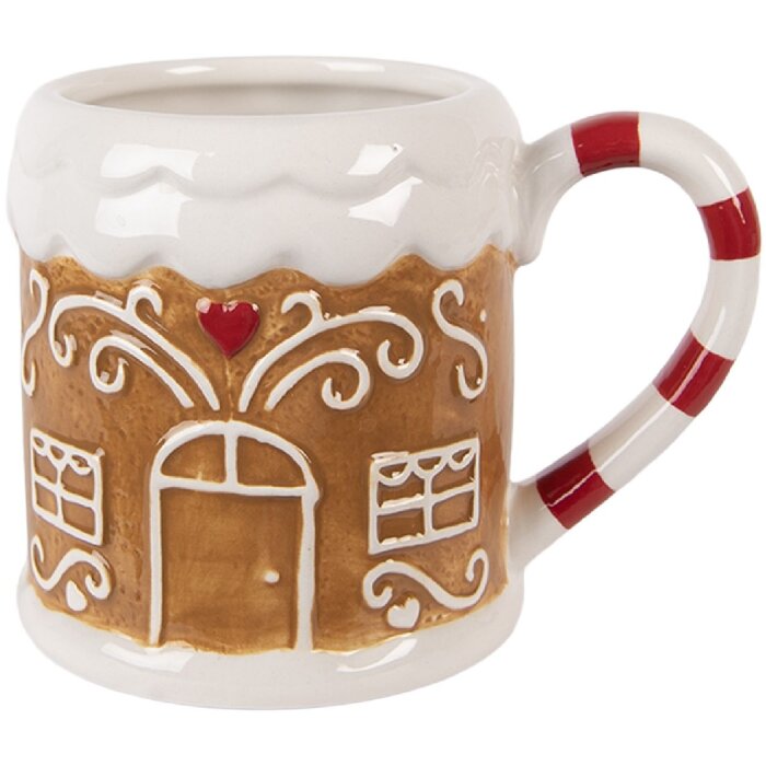 Clayre & Eef Kubek 350 ml Dolomit Styl Rustykalny