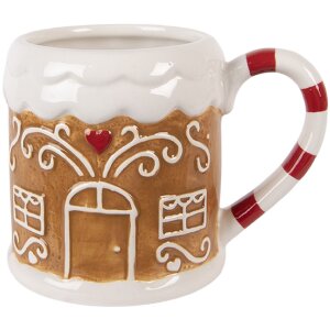 Clayre & Eef Kubek 350 ml Dolomit Styl Rustykalny