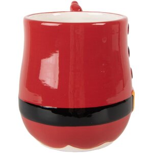 Clayre & Eef Kubek 400 ml Czerwono-Czarny