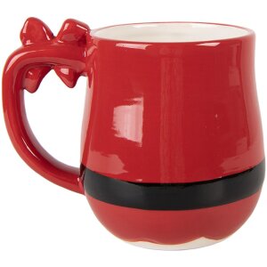 Clayre & Eef Kubek 400 ml Czerwono-Czarny