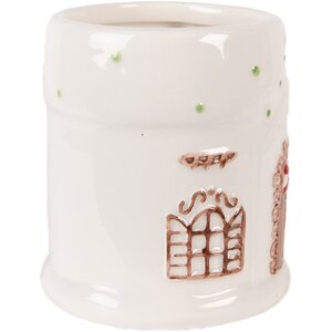 Clayre & Eef Kubek 400 ml Dolomit 14x10x11 cm