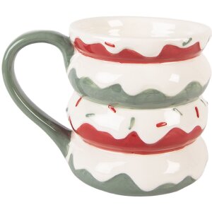 Clayre & Eef Kubek z Pokrywką 450ml 15x10x12cm