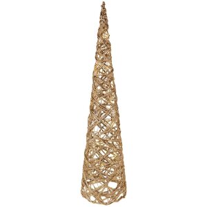 Clayre & Eef 50827 Zestaw Stożków LED (3 szt.) Ø20x80/16x60/13x40 cm