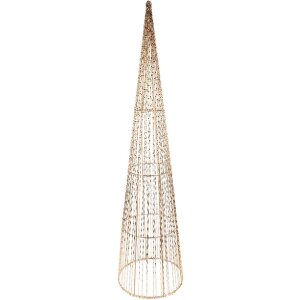 Clayre & Eef 50828 Dekoracyjny Stożek LED (Zestaw 3) Ø 20x80/16x60/11x40 cm / 6xAA
