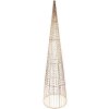 Clayre & Eef 50828 Dekoracyjny Stożek LED (Zestaw 3) Ø 20x80/16x60/11x40 cm / 6xAA