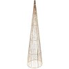 Clayre & Eef 50828 Dekoracyjny Stożek LED (Zestaw 3) Ø 20x80/16x60/11x40 cm / 6xAA