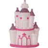 Clayre & Eef Lampka Nocna Zamek LED Różowo-Fioletowa 16x11x24 cm