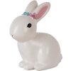 Clayre & Eef Lampka Nocna Królik LED 21x13x22 cm Biało-Różowa